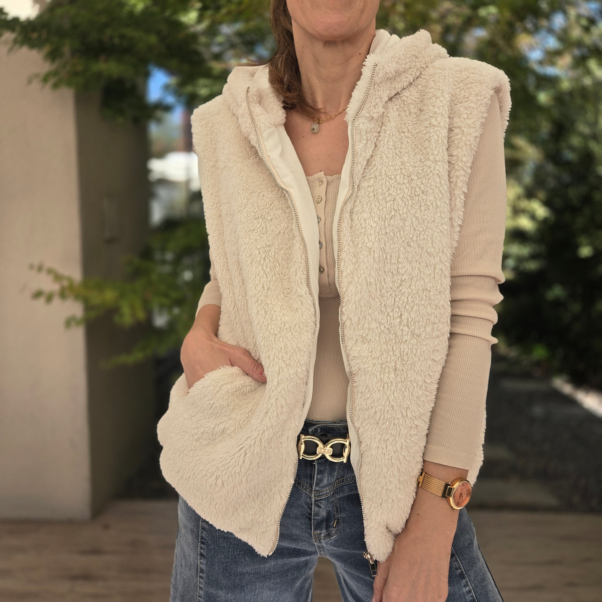 Chaqueta s/mangas "ARELIS"